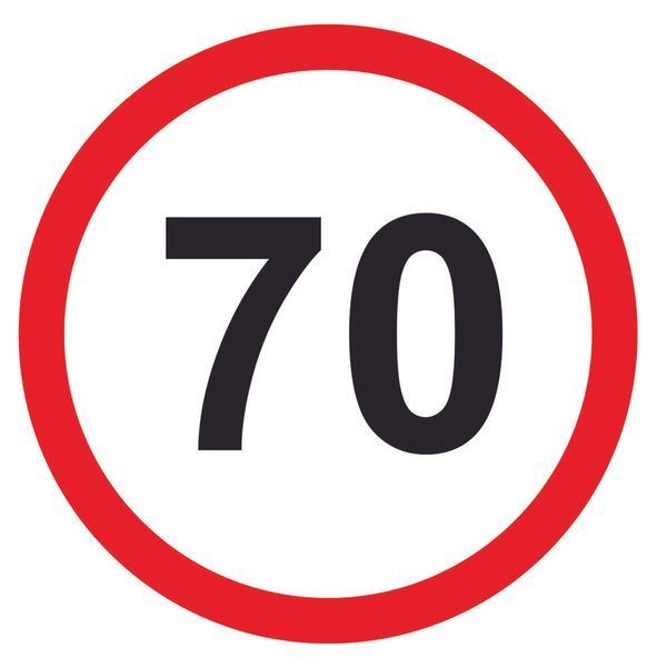 Наклейки для автомобіля "Обмеження швидкості 70км" та "Пані за кермом" 2136007098 фото